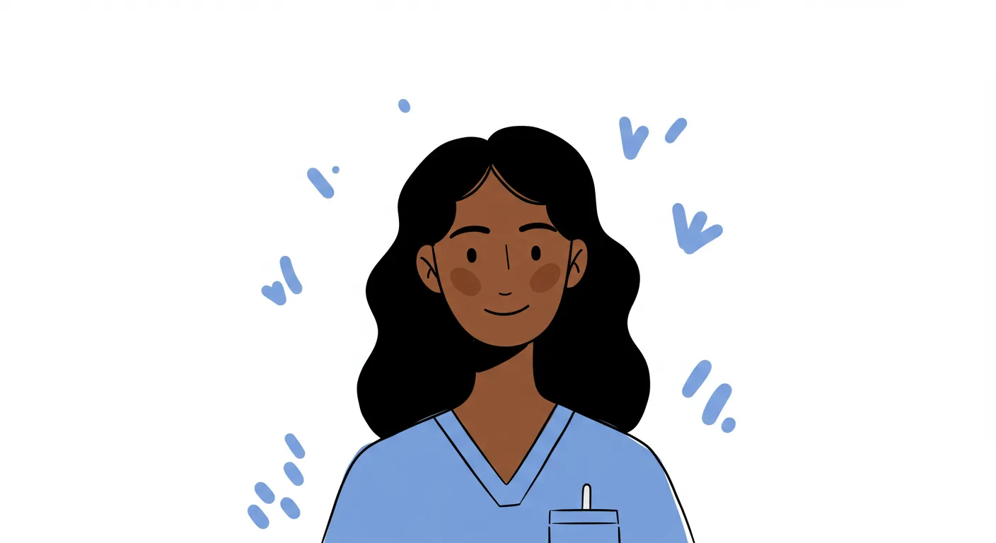 Happy dentist